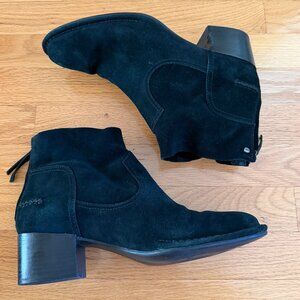 UGG Black Suede Bandara Ankle Boots Size 10